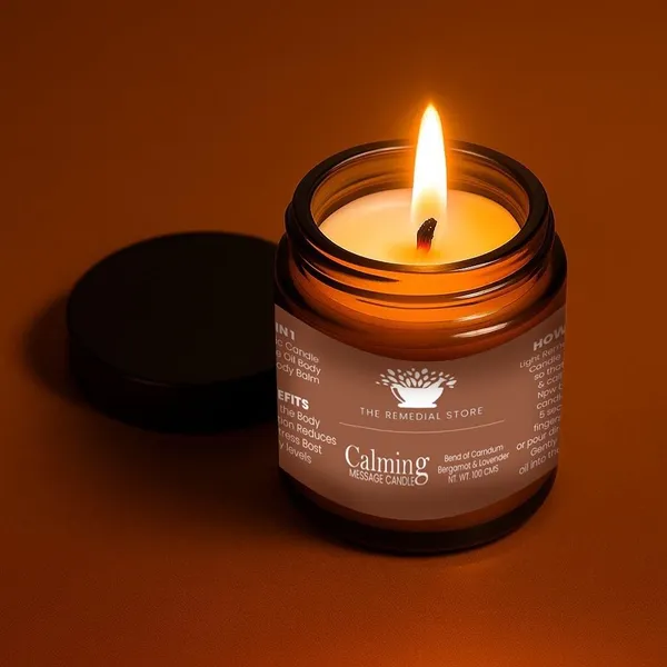 White_4-In-1_Aromatherapy_Massage_Candle_100Ml_|_Skin_Nourishing_&_Relaxing_|_(Calming)