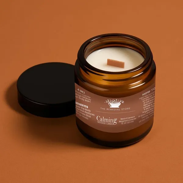 White_4-In-1_Aromatherapy_Massage_Candle_100Ml_|_Skin_Nourishing_&_Relaxing_|_(Calming)