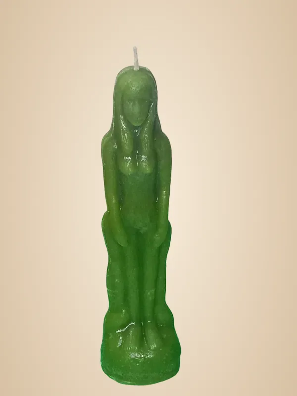 Green_Handcrafted_Female_Figure_Candle_|_Artistic_Body_Sculpture_|