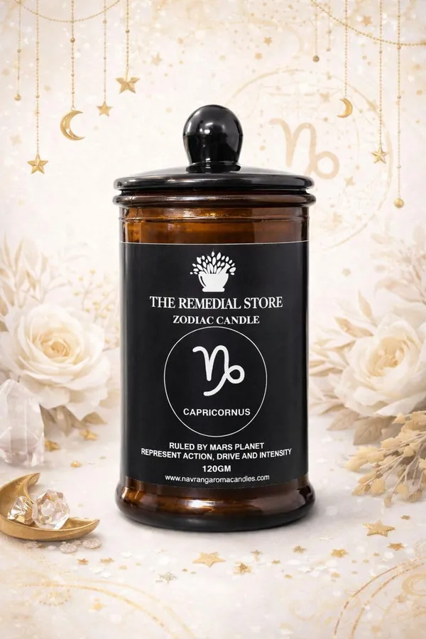THE_REMEDIAL_STORE_Capricornus_Zodiac_Sign_Candle_Jar_|_120_GRAM_|_100%_Natural_Wax_|_Non-Toxic,_Clean_Burning_Candles_|_Fragrance_Candles_for_Home