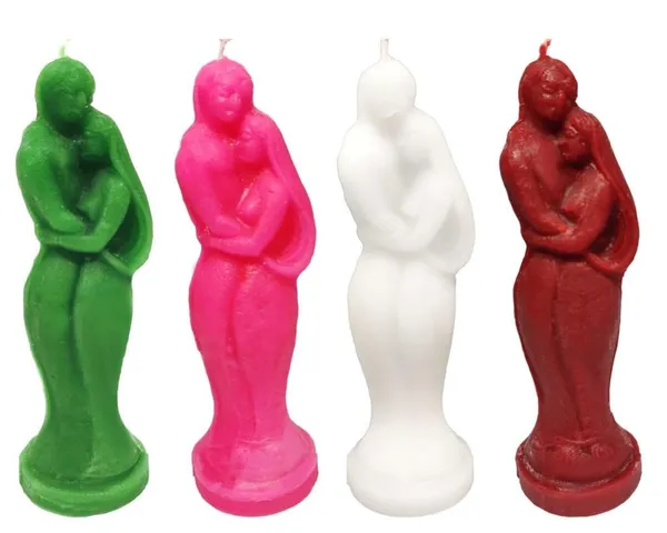 Multicolor_Set_Of_4_Couple_Candles_|_Handcrafted_|_Tarot_Candle_|_Smokeless_Pillar_Candle_|_Aromatherapy_Candle_|_Valentines_Day_|_Healing_Candle