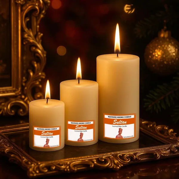 White_Set_Of_3_Decorative_Scented_Pillar_Candles_Sizes_3X3,_3X4,_3X6_Inches_(Sultan)