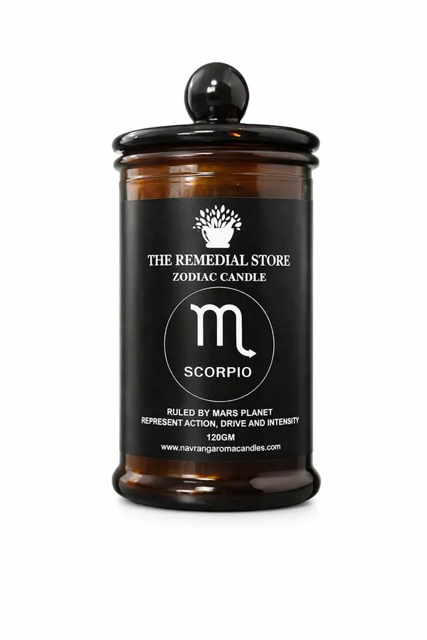 THE_REMEDIAL_STORE_Scorpio_Zodiac_Sign_Candle_Jar_|_120_GRAM_|_100%_Natural_Wax_|_Non-Toxic,_Clean_Burning_Candles_|_Fragrance_Candles_for_Home