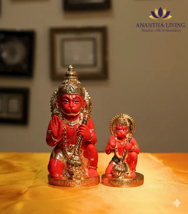Hanuman_Statue_-_Red_with_Gold_Finish_(Spiritual_Idol)