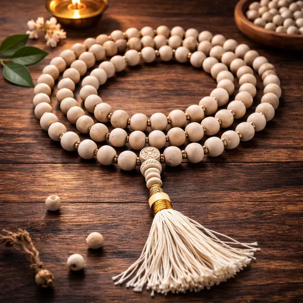 White_Tulsi_Wood_Premium_&_Elegant_Mala_For_Men_&_Women

