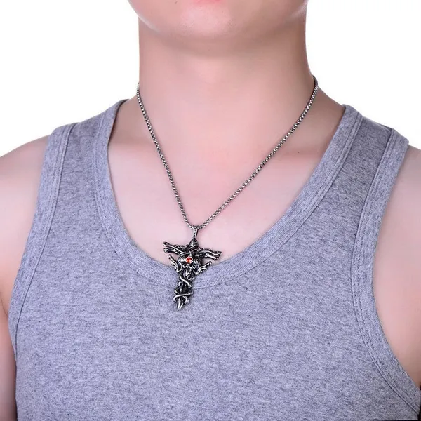 Silver_Sterling_Silver_Double_Dragon_Sword_Cross_Mythical_Warrior_Pendant_Necklace_For_Men
