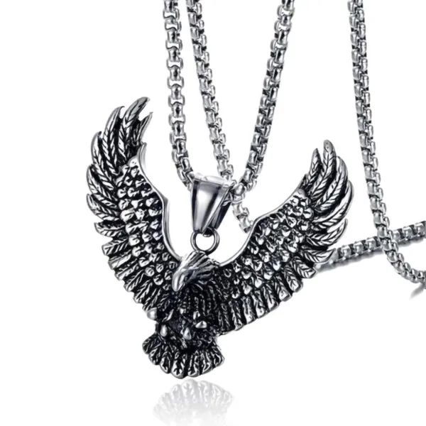 Silver_Alloy_Steel_Wing_Talon_Jewelry_Oxidised_Silver_Eagle_Claw_Pendant_Necklace_For_Mens