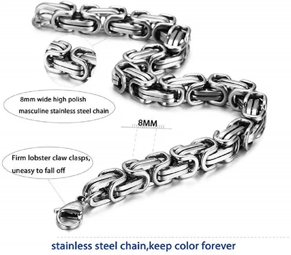 Silver_Stainless_Steel_Masculine_Style_Braided_Link_Chain_Silver_Bracelet_Cool_Biker_Bracelet_For_Men_And_Boys