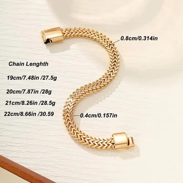 Gold_Stylish_Stainless_Steel_Plated_Link_Chain_Bracelet_With_Magnetic_Clasp_For_Men_And_Boys