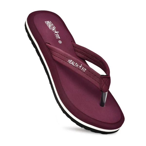 Maroon_Pu_Soft_Foam_Slip_On_Slipper_For_Women