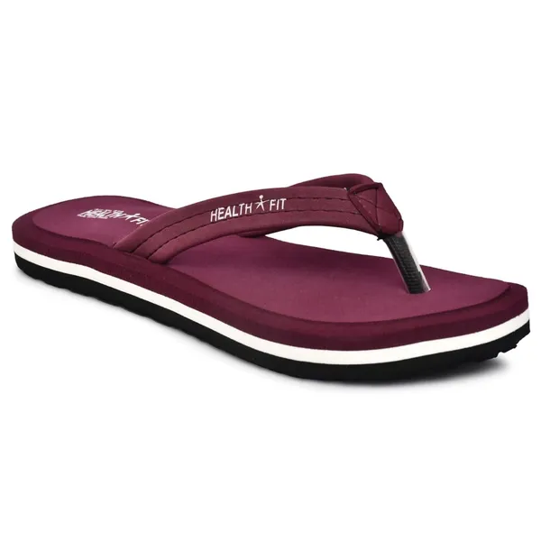 Maroon_Pu_Soft_Foam_Slip_On_Slipper_For_Women