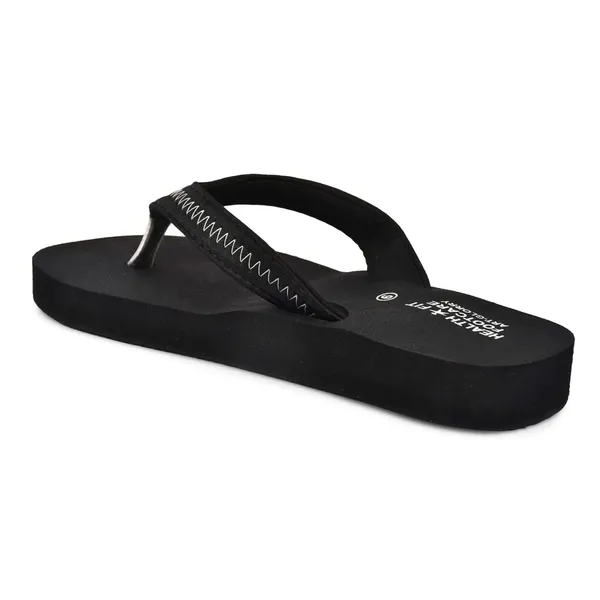 Black_Pu_Soft_Foam_Slip_On_Slipper_For_Women