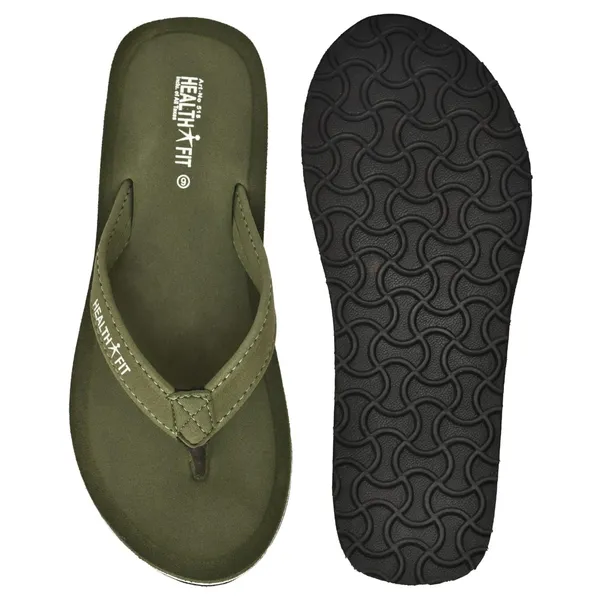 Olive_Pu_Soft_Foam_Slip_On_Slipper_For_Women