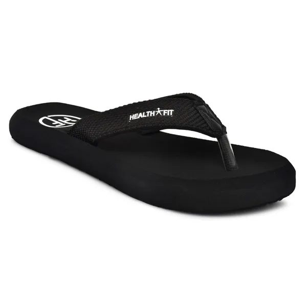 Black_Pu_Soft_Foam_Slip_On_Slipper_For_Men