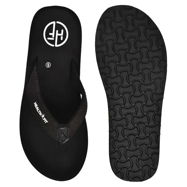 Black_Pu_Soft_Foam_Slip_On_Slipper_For_Men