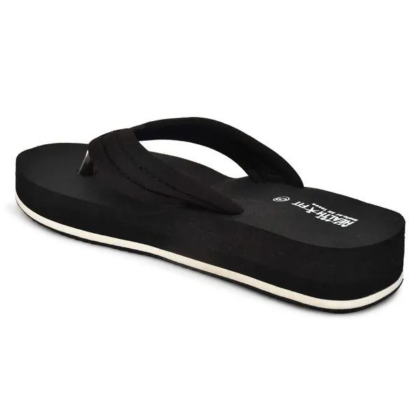Black_Pu_Soft_Foam_Slip_On_Slipper_For_Women