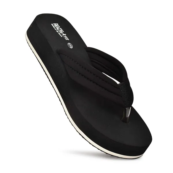 Black_Pu_Soft_Foam_Slip_On_Slipper_For_Women