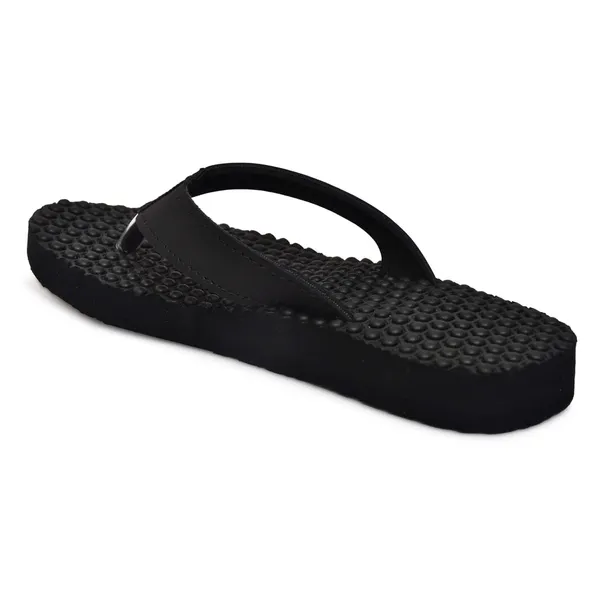 Black_Pu_Soft_Foam_Slip_On_Slipper_For_Women