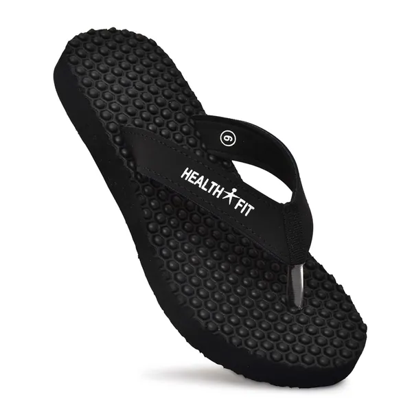 Black_Pu_Soft_Foam_Slip_On_Slipper_For_Women
