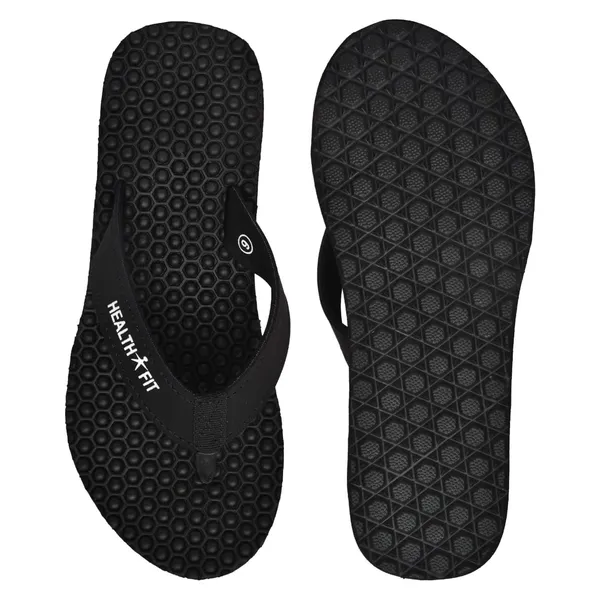 Black_Pu_Soft_Foam_Slip_On_Slipper_For_Women