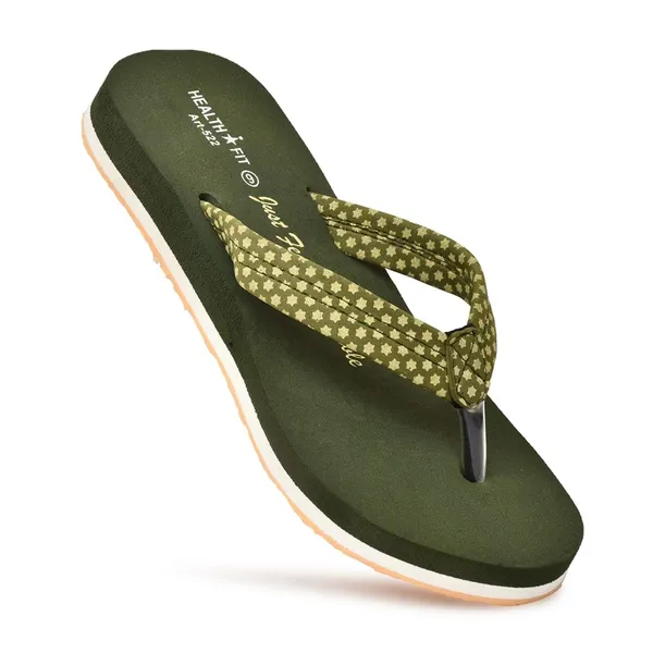Olive_Rubber_Slip_On_Slipper_For_Women