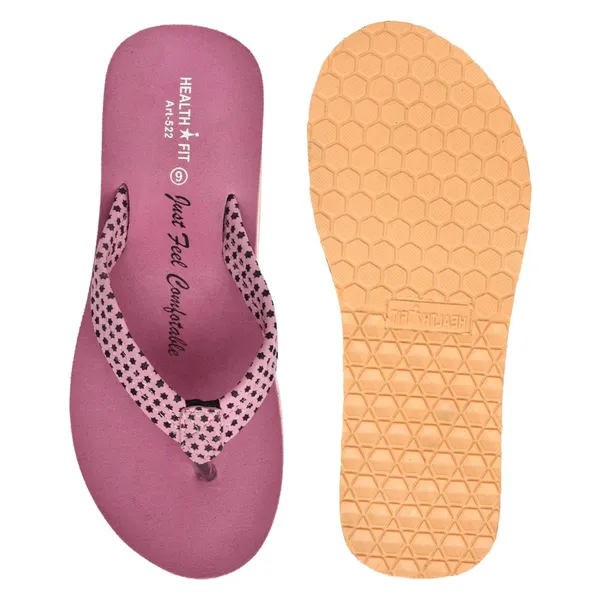 Pink_Rubber_Slip_On_Slipper_For_Women