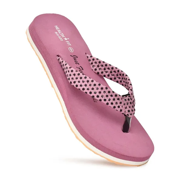 Pink_Rubber_Slip_On_Slipper_For_Women