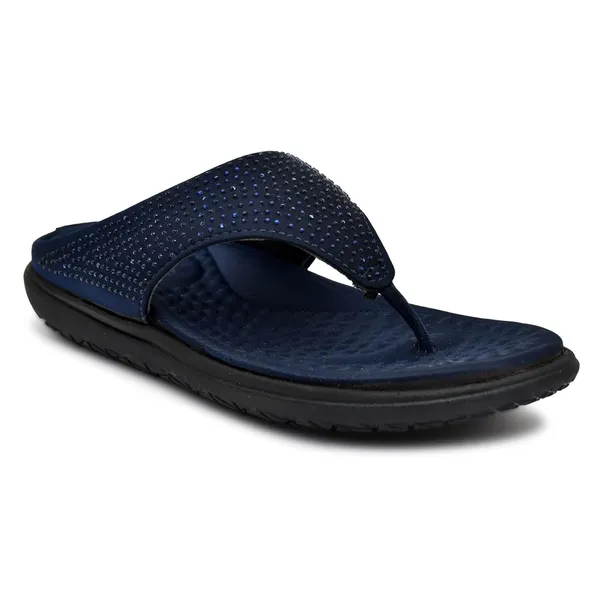 Blue_Rubber_Slip_On_Slipper_For_Women
