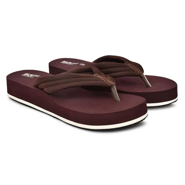 Dark_Brown_Rubber_Slip_On_Slipper_For_Women