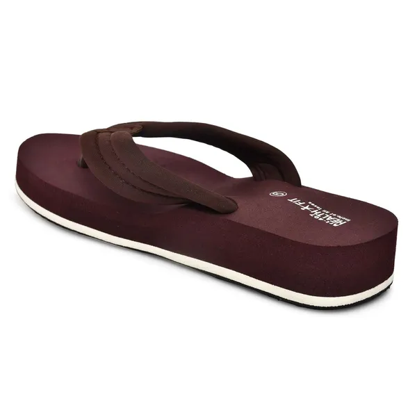 Dark_Brown_Rubber_Slip_On_Slipper_For_Women