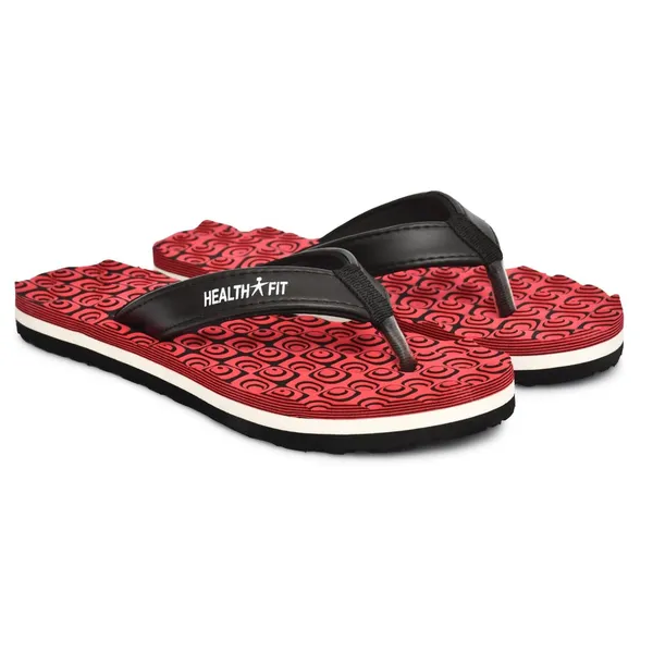 Maroon_Rubber_Pull-On_Slipper_For_Women