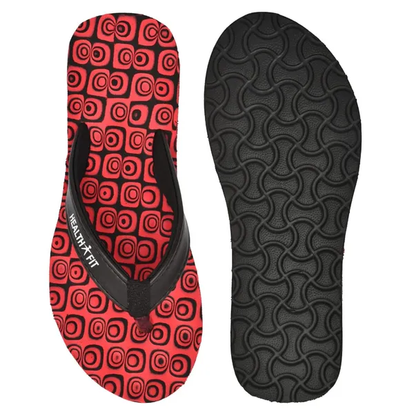 Maroon_Rubber_Pull-On_Slipper_For_Women