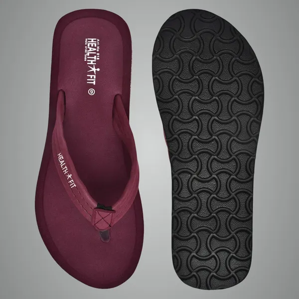 Maroon_Pu_Soft_Foam_Slip_On_Slipper_For_Women