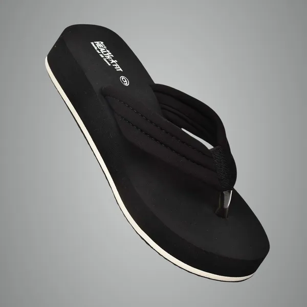 Black_Pu_Soft_Foam_Slip_On_Slipper_For_Women