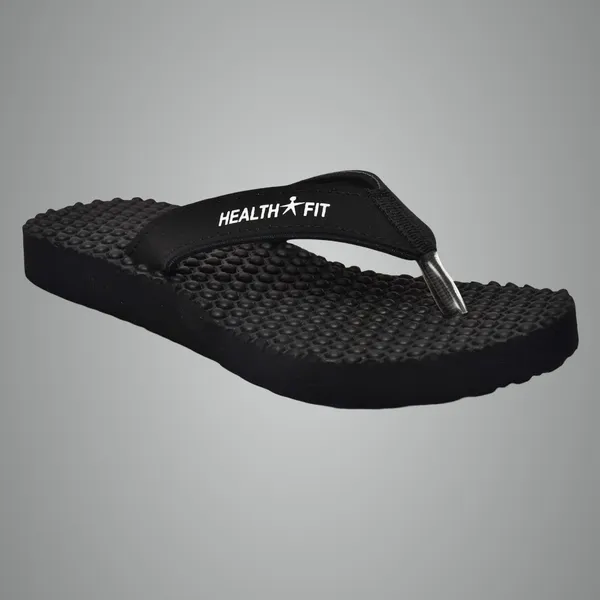 Black_Pu_Soft_Foam_Slip_On_Slipper_For_Women