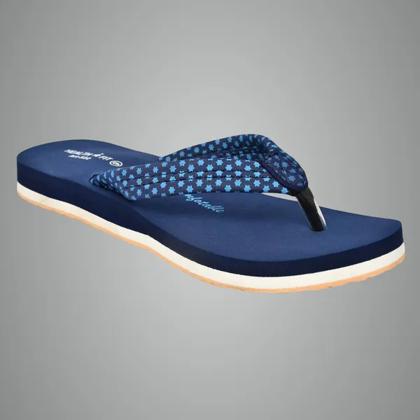 Blue_Rubber_Slip_On_Slipper_For_Women