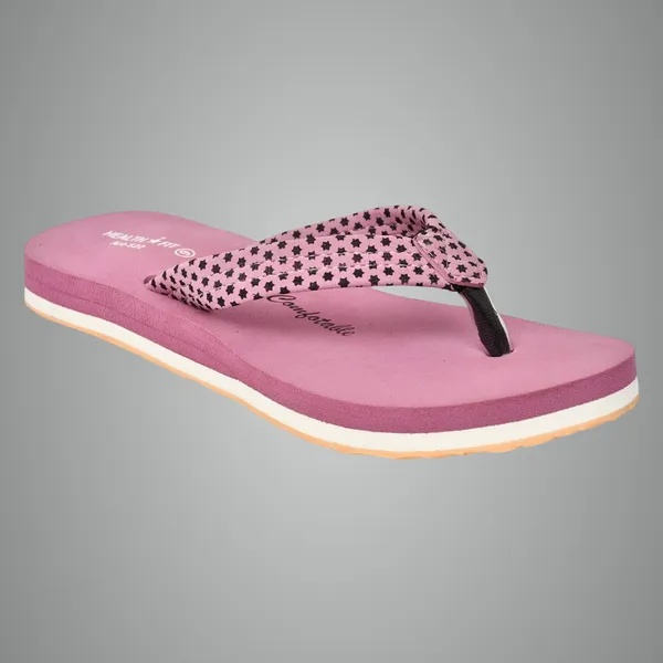 Pink_Rubber_Slip_On_Slipper_For_Women
