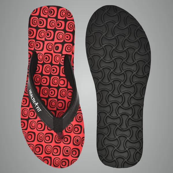 Maroon_Rubber_Pull-On_Slipper_For_Women