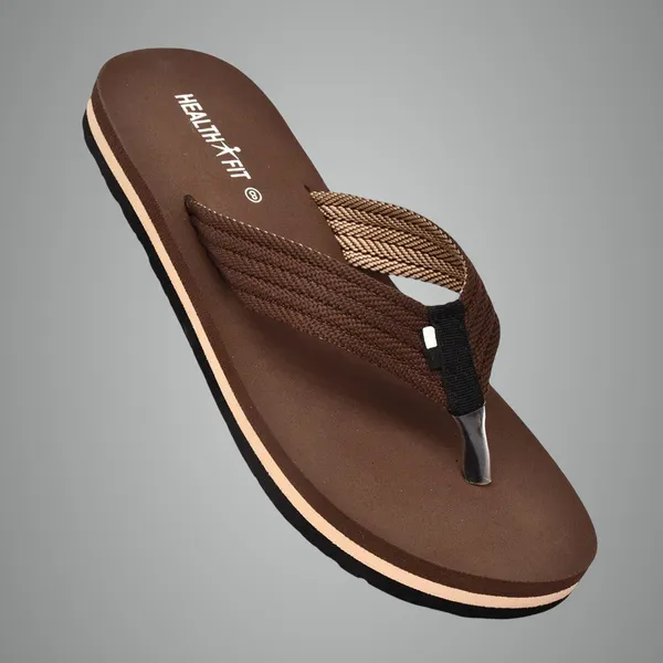 Brown_Rubber_Pull-On_Slipper_For_Men