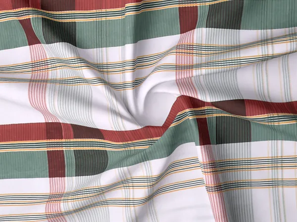 Red_Ceckered_220_TC__Fitted_Elastic_Bedsheet_With_Tow_Pillow_Covers_(72x78xUp_To_10_Inches_)_&_360_Degree_Elasticated