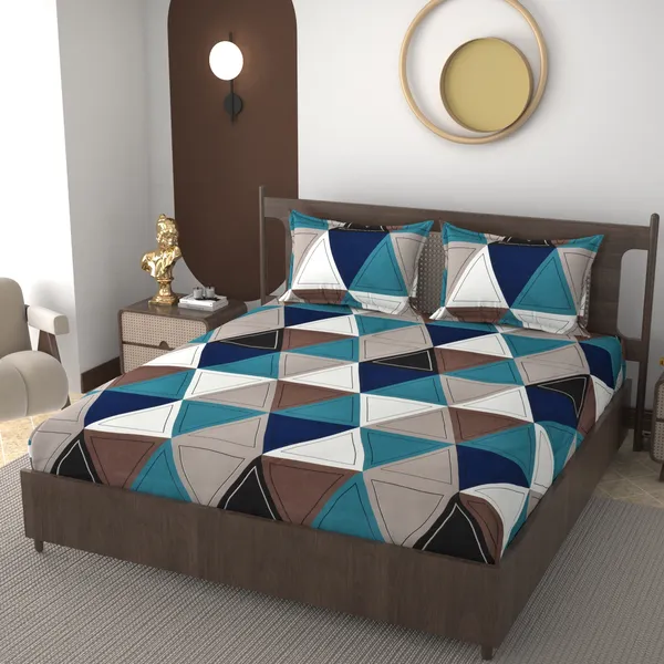 Green_Multi__220_TC__Cotton_All_Round_Elastic_Fitted_Bedsheet_With_Tow_Pillow_Covers_(72x78xUp_To_10_Inches_)_&_360_Degree_Elasticated