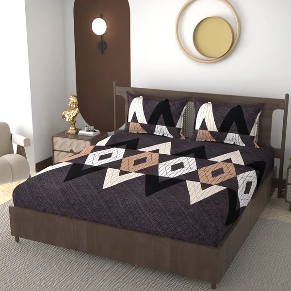 Black_Diamond_220_TC__Cotton_All_Round_Elastic_Fitted_Bedsheet_With_Tow_Pillow_Covers_(72x78xUp_To_10_Inches_)_&_360_Degree_Elasticated
