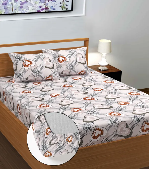 Grey_dil_220_TC__Cotton_All_Round_Elastic_Fitted_Bedsheet_With_Tow_Pillow_Covers_(72x78xUp_To_10_Inches_)_&_360_Degree_Elasticated