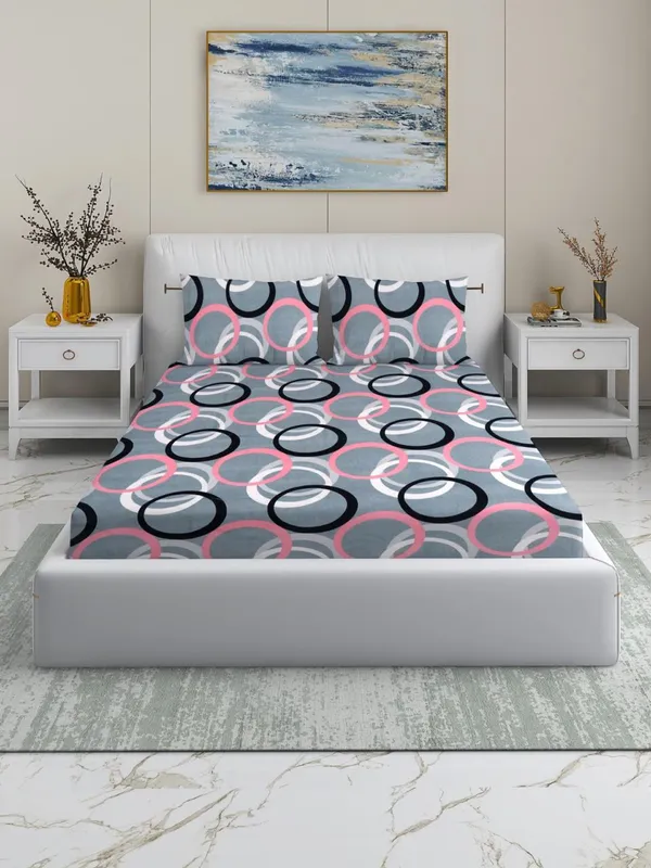 Grey_Circle_premium_Fitted_Elastic_Bedsheet_With_Tow_Pillow_Covers_(72x78xUp_To_10_Inches_)_&_360_Degree_Elasticated_|_BS
