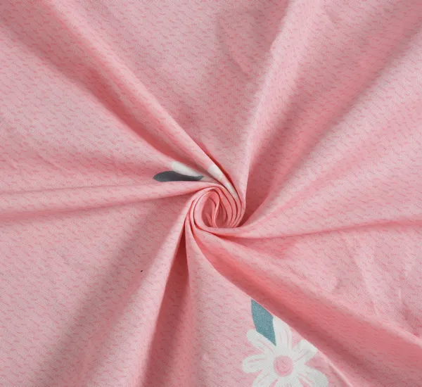 Pink_Flower220_TC__Fitted_Elastic_Bedsheet_With_Tow_Pillow_Covers_(72x78xUp_To_10_Inches_)_&_360_Degree_Elasticated