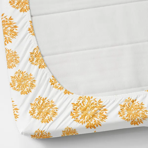 White_Brown_Flower_premium_Fitted_Elastic_Bedsheet_With_Tow_Pillow_Covers_(72x78xUp_To_10_Inches_)_&_360_Degree_Elasticated_|_BS