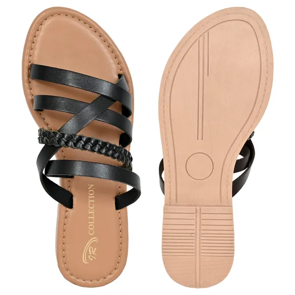 Black_Leather_Braided_Strap_Slide_For_Women