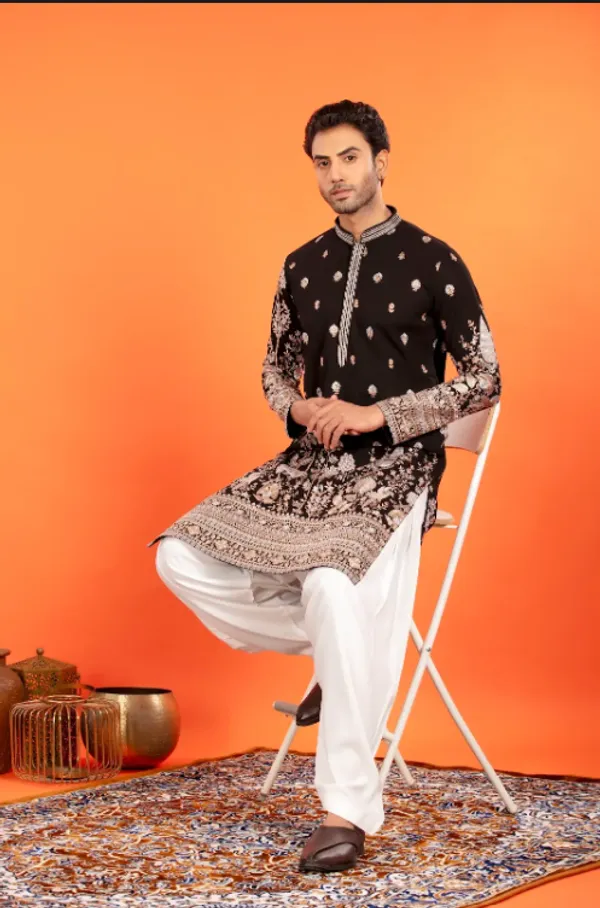 Rehansh_-_Regal_Black_Heritage_Embroidered_Kurta_With_Patiala_|_Wedding_Ethnic_Wear