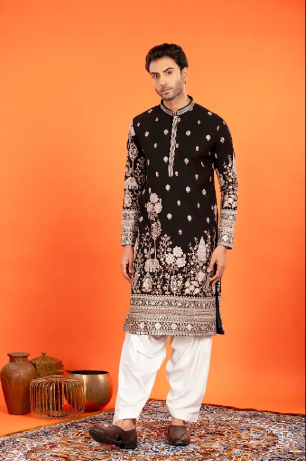 Rehansh_-_Regal_Black_Heritage_Embroidered_Kurta_With_Patiala_|_Wedding_Ethnic_Wear