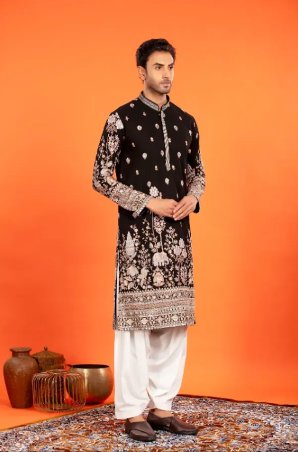 Rehansh_-_Regal_Black_Heritage_Embroidered_Kurta_With_Patiala_|_Wedding_Ethnic_Wear